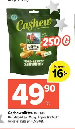 Coop Extra Cashewnötter erbjuda