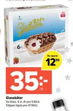 Coop Extra Glassbåtar erbjuda