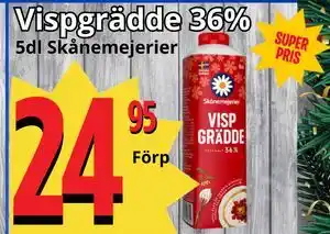 Vispgrädde 36%