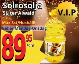 Supergrossen Solrosolja erbjuda