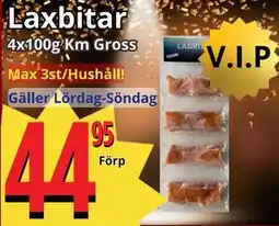 Supergrossen Laxbitar erbjuda