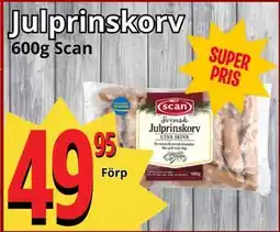 Supergrossen Julprinskorv erbjuda
