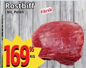 Supergrossen Rostbiff erbjuda