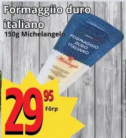 Supergrossen Formaggiio duro italiano erbjuda