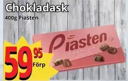 Supergrossen Chokladask erbjuda