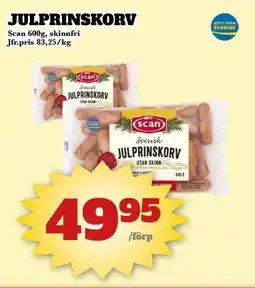 Bonum Matmarknad Scan Julprinskorv erbjuda
