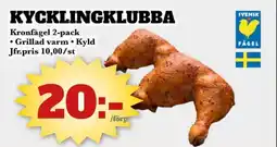 Bonum Matmarknad Kronfågel Kycklingklubba erbjuda