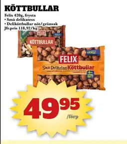 Bonum Matmarknad FELIX Köttbullar erbjuda