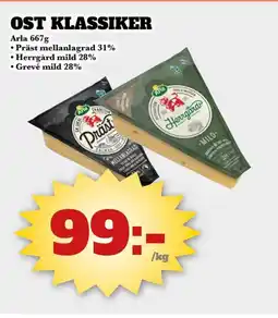Bonum Matmarknad Arla Ost klassiker erbjuda