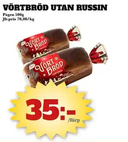 Bonum Matmarknad Pågen Vörtbröd utan russin erbjuda