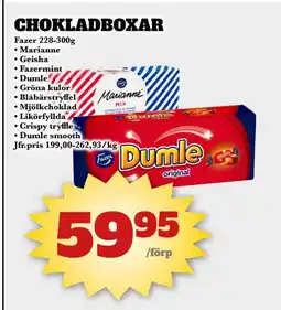 Bonum Matmarknad Fazer Chokladboxar erbjuda