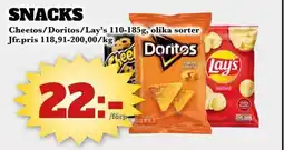 Bonum Matmarknad Cheetos/Doritos/Lay's Snacks erbjuda