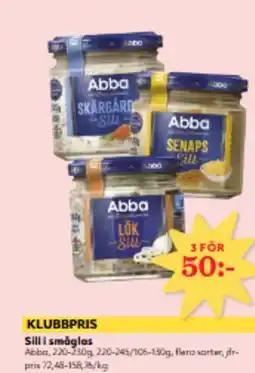 Hemköp Sill i småglas erbjuda