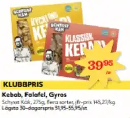 Hemköp Kebab, Falafel, Gyros erbjuda