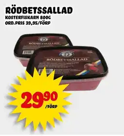 Nelins Kosterfiskarn Rödbetssallad erbjuda