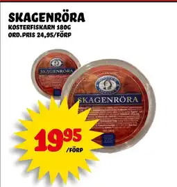 Nelins Kosterfiskarn Skagenröra erbjuda