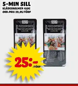 Nelins Klädesholmen 5-min sill erbjuda