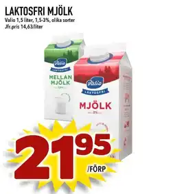 Nelins Valio Laktosfri mjölk erbjuda