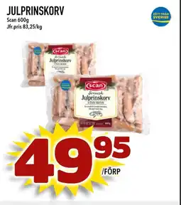 Nelins Scan Julprinskorv erbjuda