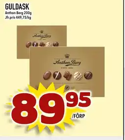 Nelins Anthon Berg Guldask erbjuda