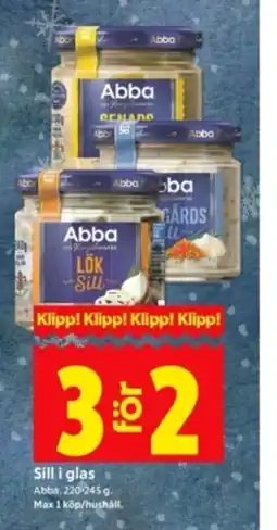 ICA Kvantum Abba Sill i glas erbjuda