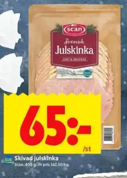 ICA Kvantum Scan Skivad julskinka erbjuda