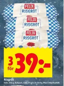 ICA Kvantum FELIX Risgröt erbjuda