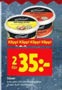 ICA Kvantum Eriks såser erbjuda