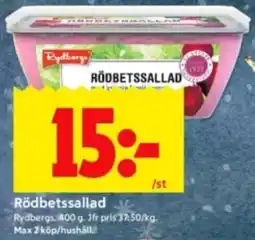 ICA Kvantum Rydbergs Rödbetssallad erbjuda