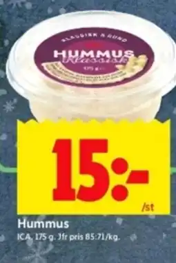ICA Kvantum ICA Hummus erbjuda