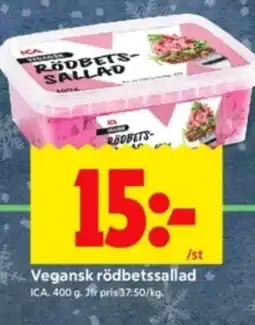 ICA Kvantum ICA Vegansk rödbetssallad erbjuda