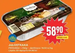 Willys Frödinge Julostkaka erbjuda