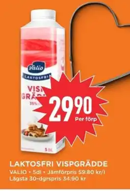 Willys Valio Laktosfri vispgrädde erbjuda
