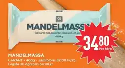 Willys Garant Mandelmassa erbjuda