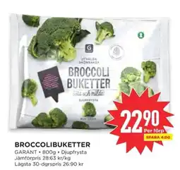 Willys Garant Broccoli buketter erbjuda