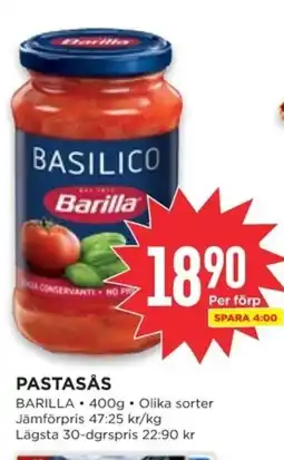 Willys Barilla Pastasås erbjuda