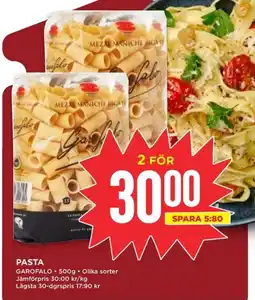 Willys Garofalo Pasta erbjuda