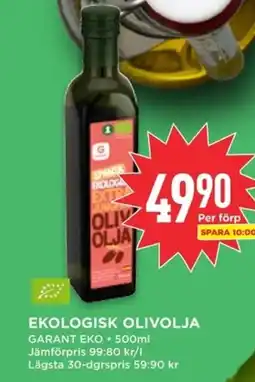 Willys Garant Ekologisk olivolja erbjuda