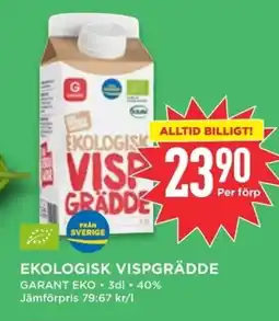 Willys Garant Ekologisk vispgrädde erbjuda