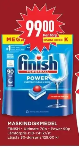 Willys Finish Maskindiskmedel erbjuda