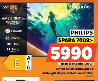 PHILIPS 55" 4K Smart Ambilight TV