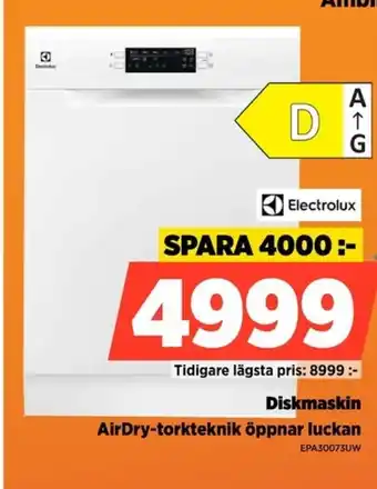 Electrolux Diskmaskin EPA30073UW