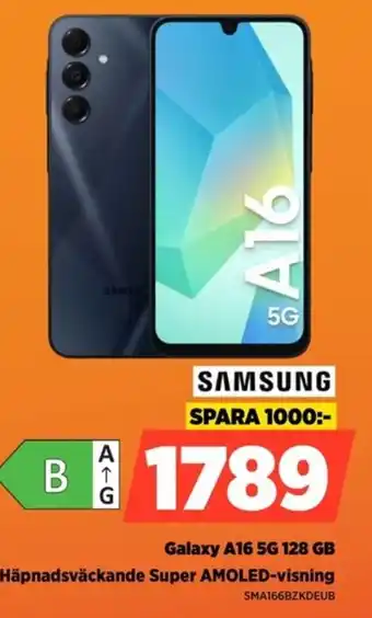 SAMSUNG Galaxy A16 5G 128 GB SMA166BZKDEUB