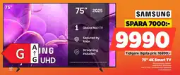 Power SAMSUNG 75" 4K Smart TV TU75U8075FUXX erbjuda