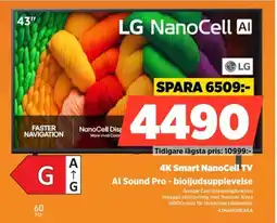 Power LG 4K Smart NanoCell TV 43NANO8EA6A erbjuda