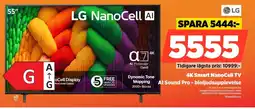 Power LG 4K Smart NanoCell TV 55NANO8EA6A erbjuda