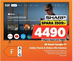 Power SHARP 4K Smart Google TV 50HL4465E erbjuda