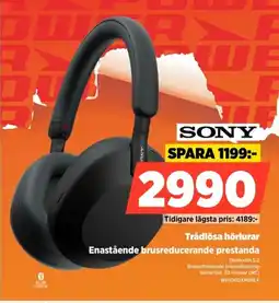 Power SONY Trådlösa hörlurar WH1000XM5BLK erbjuda