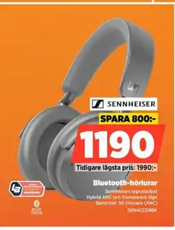Power SENNHEISER Bluetooth-hörlurar SENACCENBK erbjuda