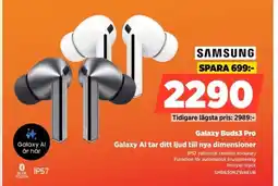 Power SAMSUNG Galaxy Buds3 Pro SMR630NZWAEUB erbjuda